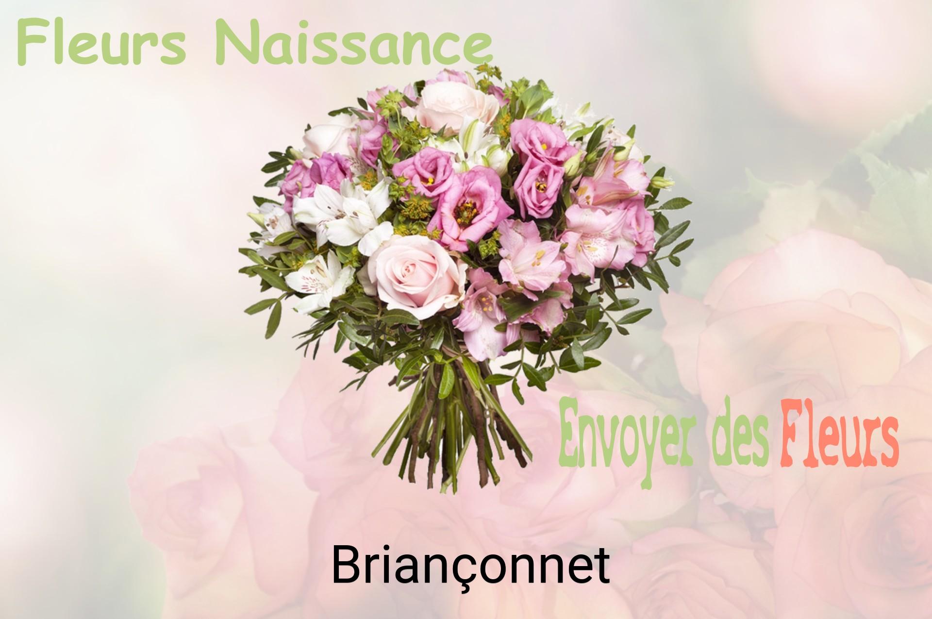 Bouquet de fleurs de naissance livré à Briançonnet